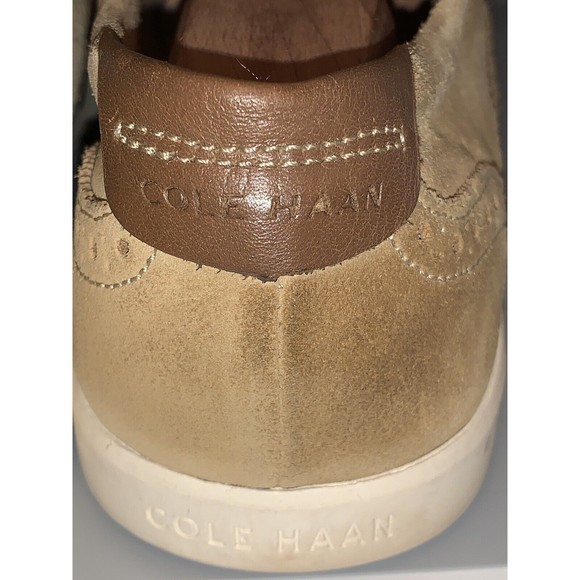 Cole Haan 4.Zerogrand Suede Tan Wingtip Oxford Casual Shoes Men 9.5 M C13804 main image 9